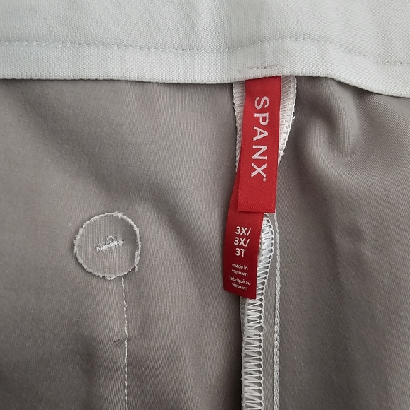 NWT Spanx On-The-Go Slim Straight Pants White Plus Size 3X Pull On - Picture 6 of 11